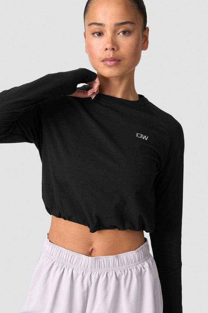 ICIW Define Cropped Adjustable Long Sleeve Black