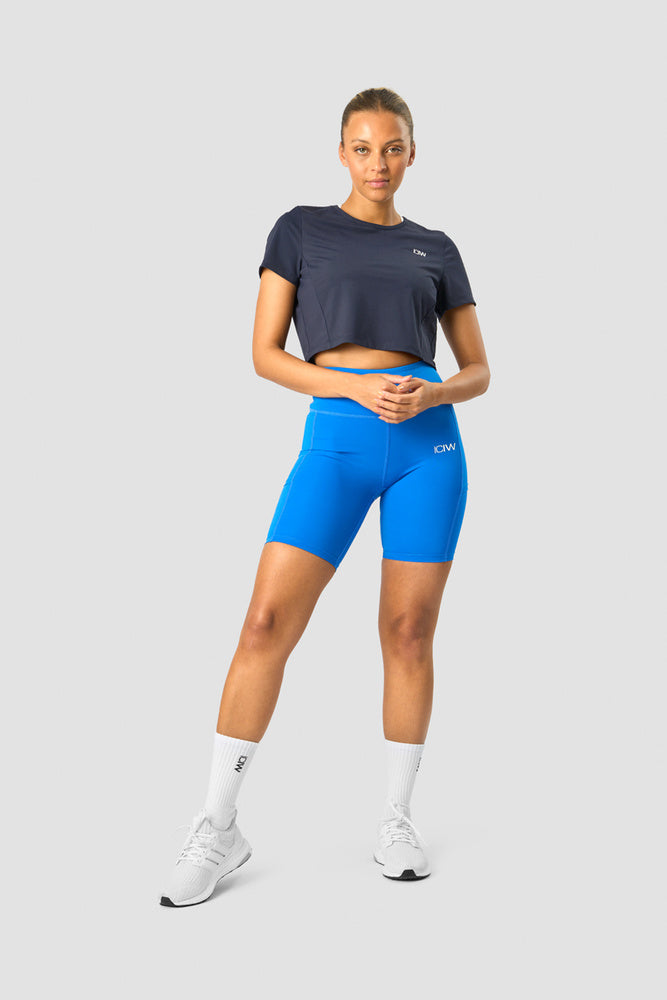 ICIW Training Cropped T-shirt Navy