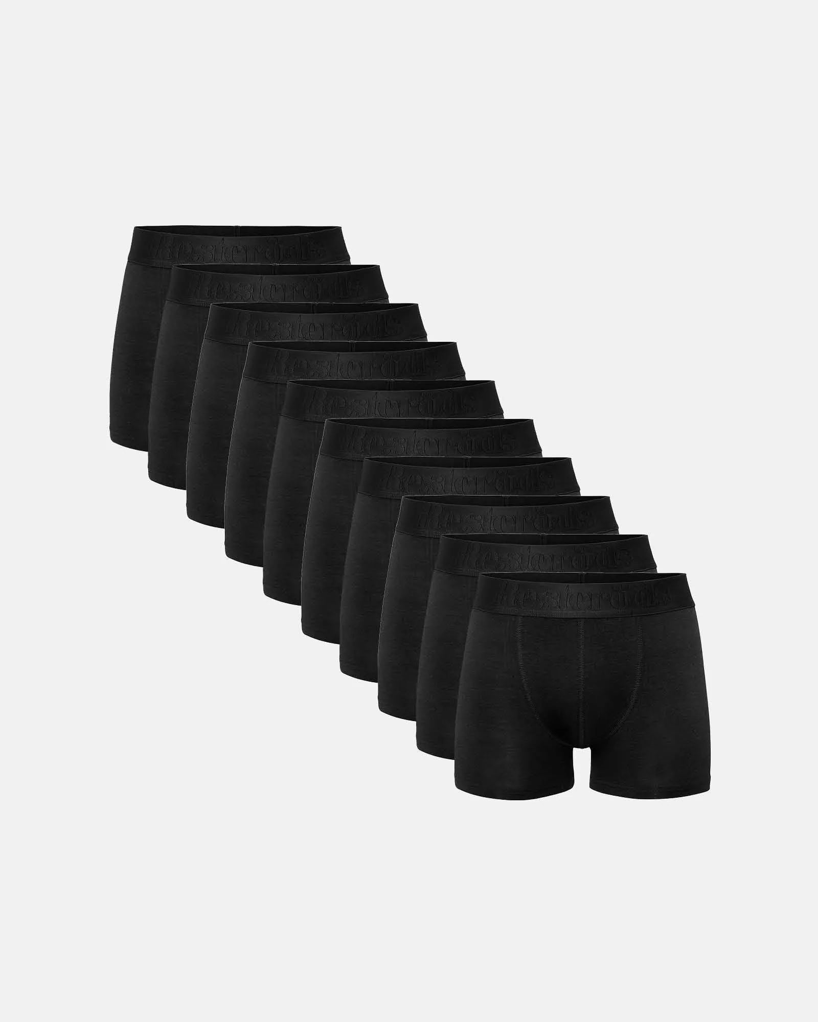 Resteröds Boxer Bamboo 10-pack - Regular leg Svart Resteröds