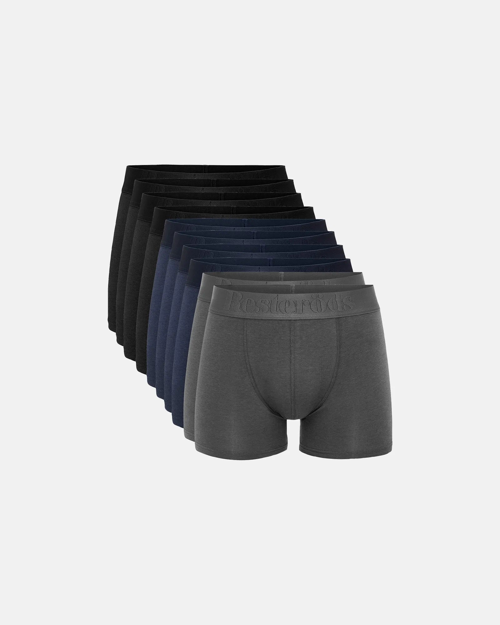Resteröds Boxer Bamboo 10-pack - Regular leg Multicolour Resteröds