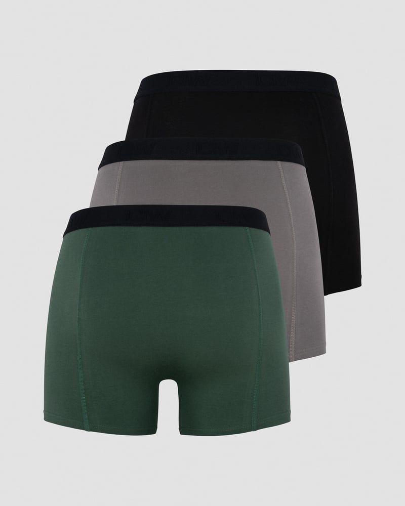 ICIW Boxer 3-pack Black/Grey/Moss