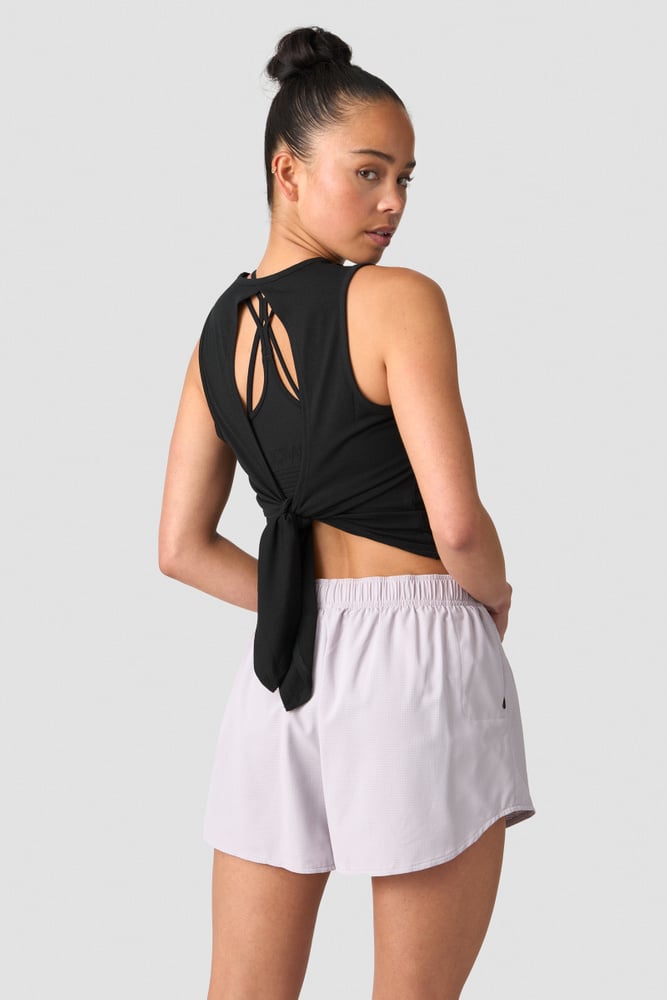 ICIW Empowering Open Back Tank Black Wmn