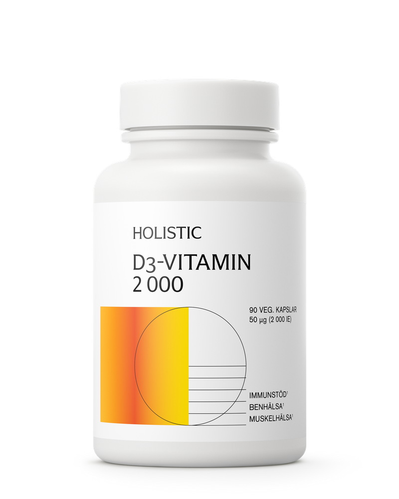 Holistic D3-vitamin 2000 IE 90 kapslar