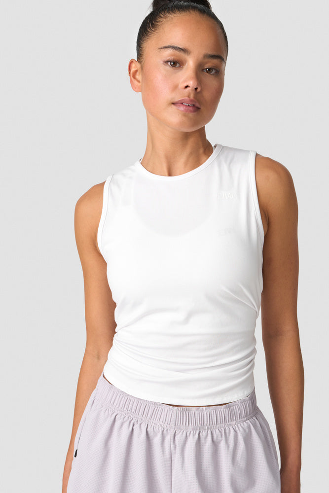 ICIW Empowering Open Back Tank White Wmn