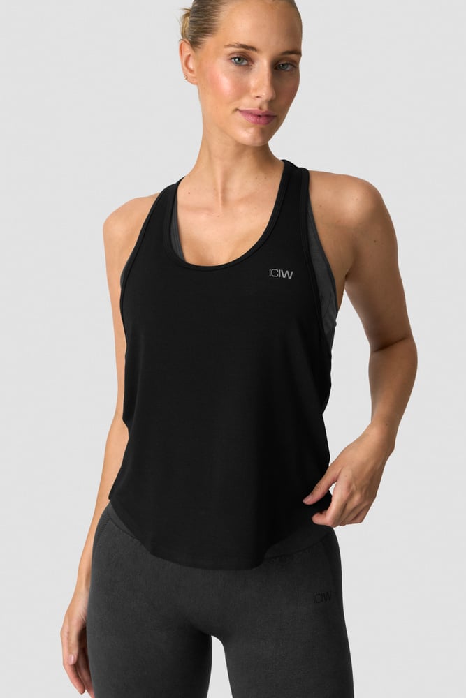 ICIW Everyday Racerback Tank Top Black
