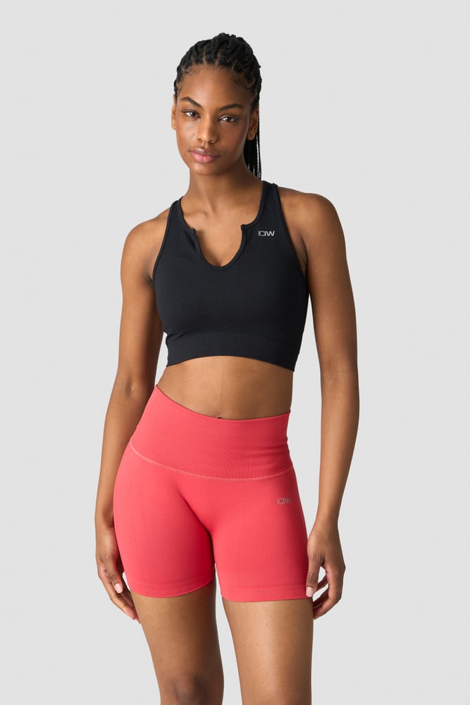 ICIW Ribbed Define Seamless Tank Top Black