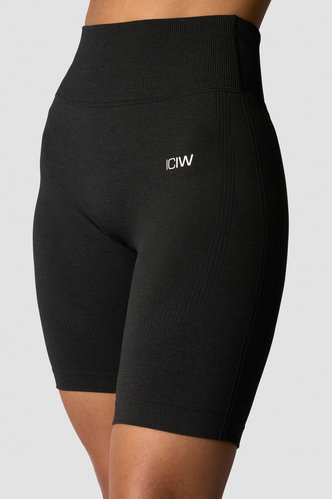 ICIW Soft Seamless Biker Shorts Wmn Black