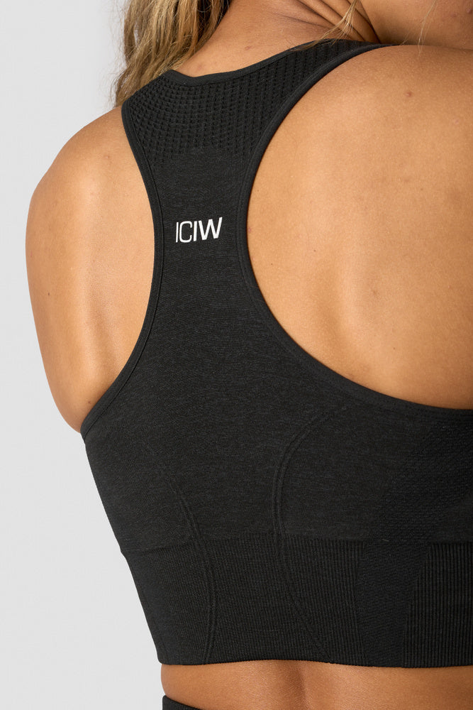 ICIW Soft Seamless Sports Bra Black