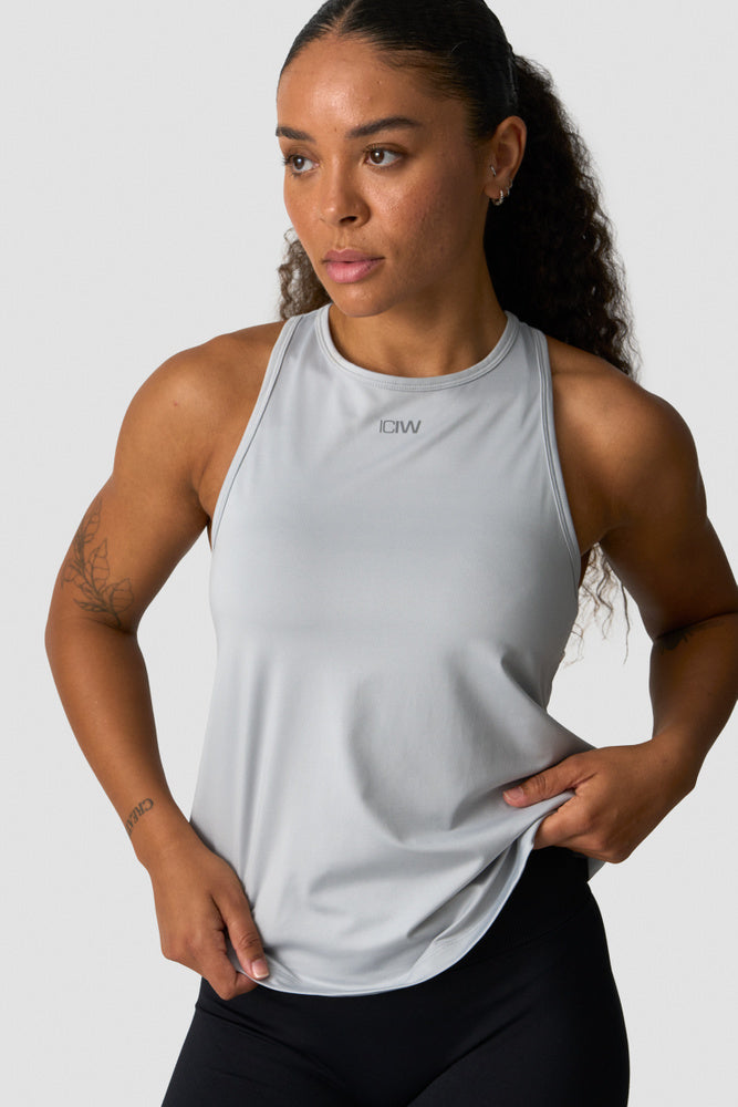 ICIW High Neck Tank Top Wmn Light Grey
