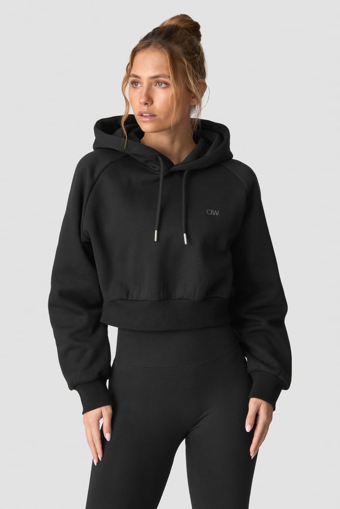 ICIW Everyday Cropped Hoodie Wmn Black