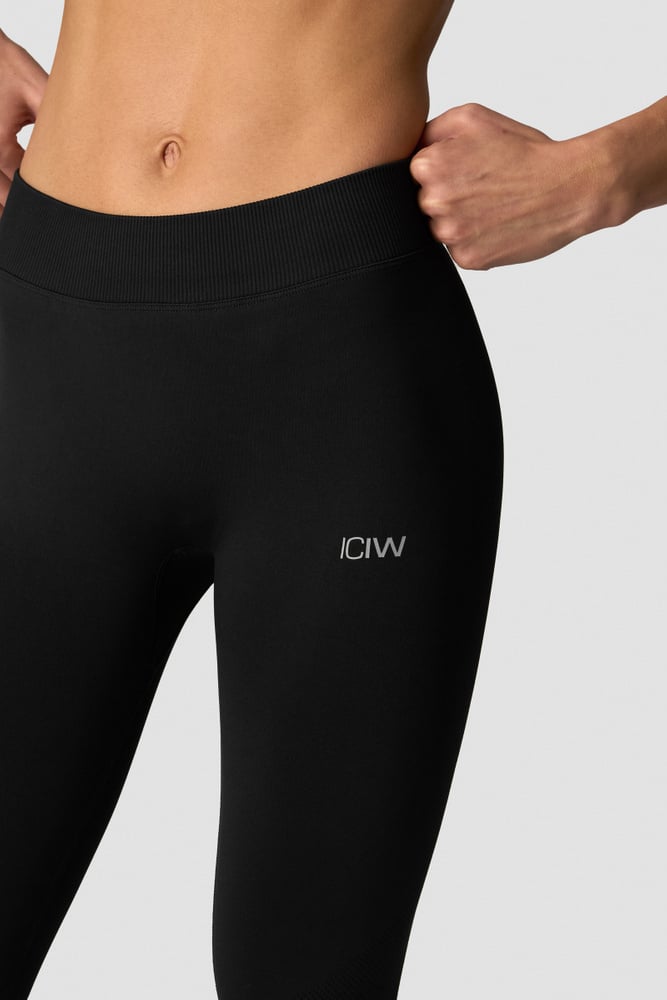 ICIW Define Seamless Tights Low Waist Black