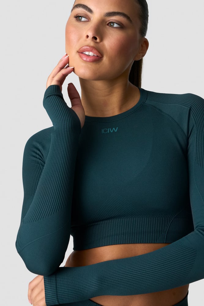 ICIW Sculpt Seamless Long Sleeve W Dark Dusty Teal