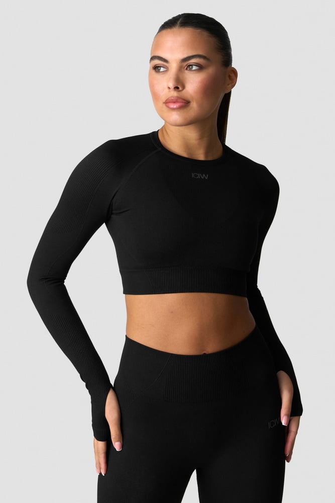 ICIW Sculpt Seamless Long Sleeve W Black