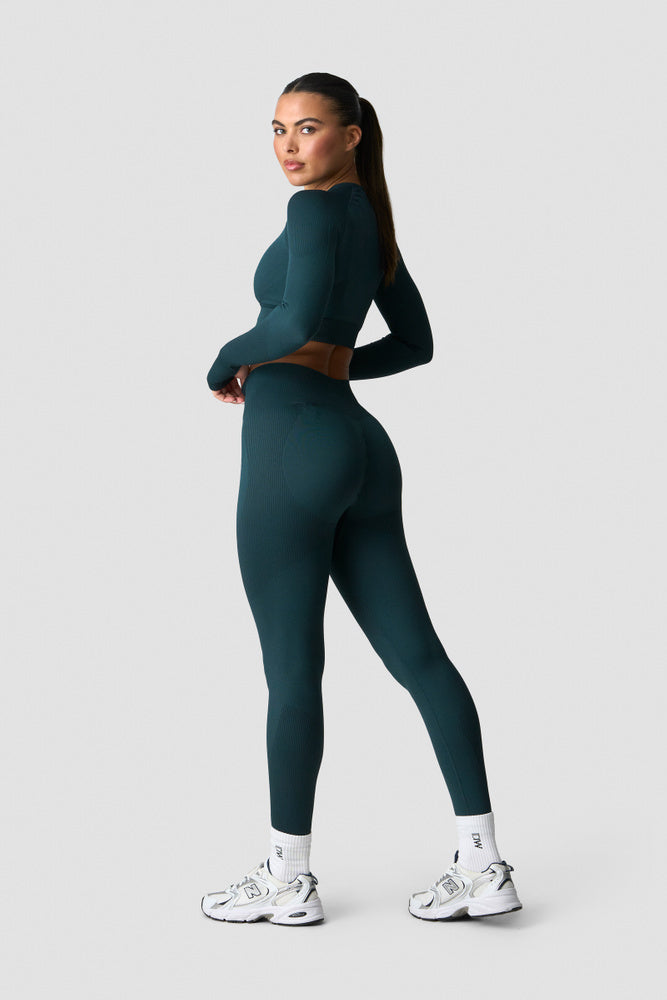 ICIW Sculpt Seamless Long Sleeve W Dark Dusty Teal