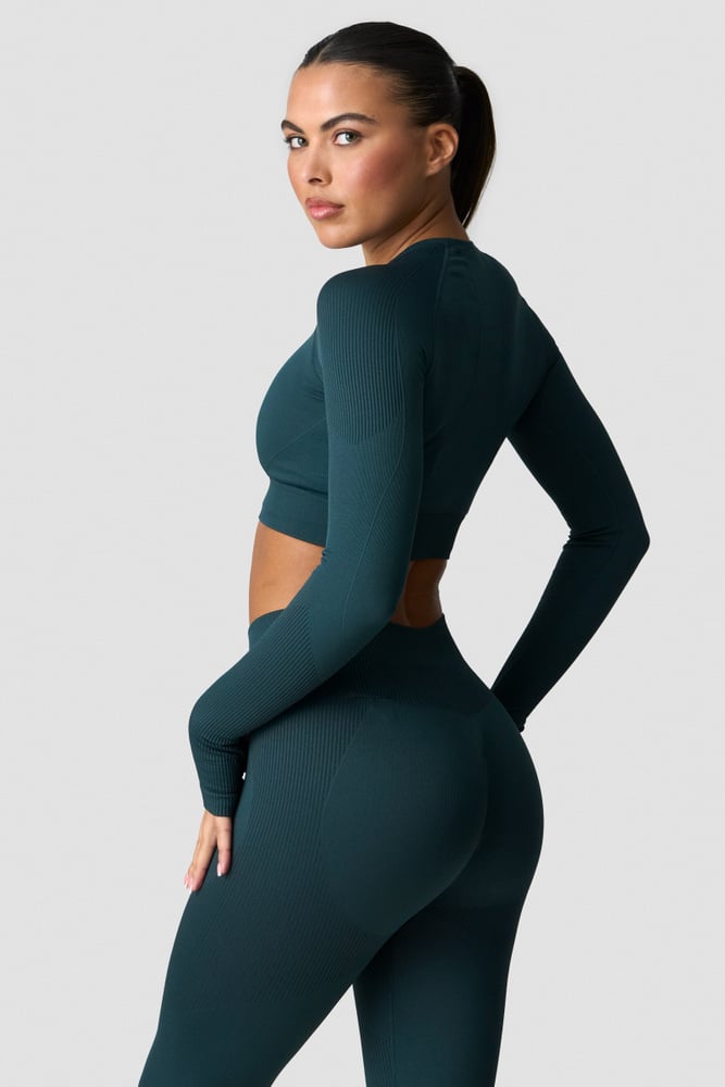 ICIW Sculpt Seamless Long Sleeve W Dark Dusty Teal