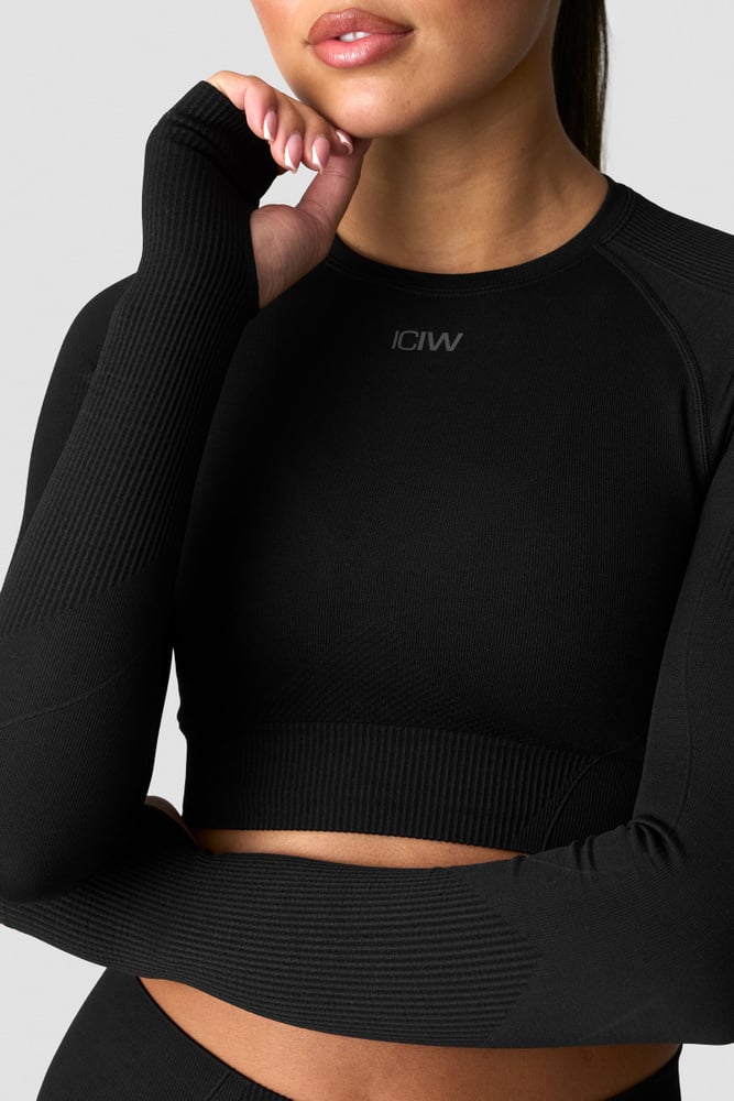 ICIW Sculpt Seamless Long Sleeve W Black
