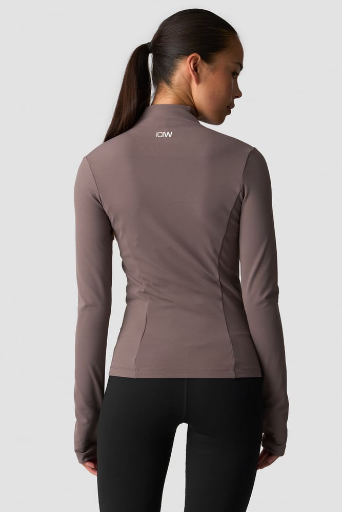 ICIW Nimble 1/2 Zip Long Sleeve Dusty Brown
