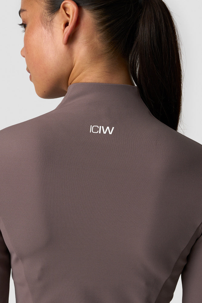 ICIW Nimble 1/2 Zip Long Sleeve Dusty Brown