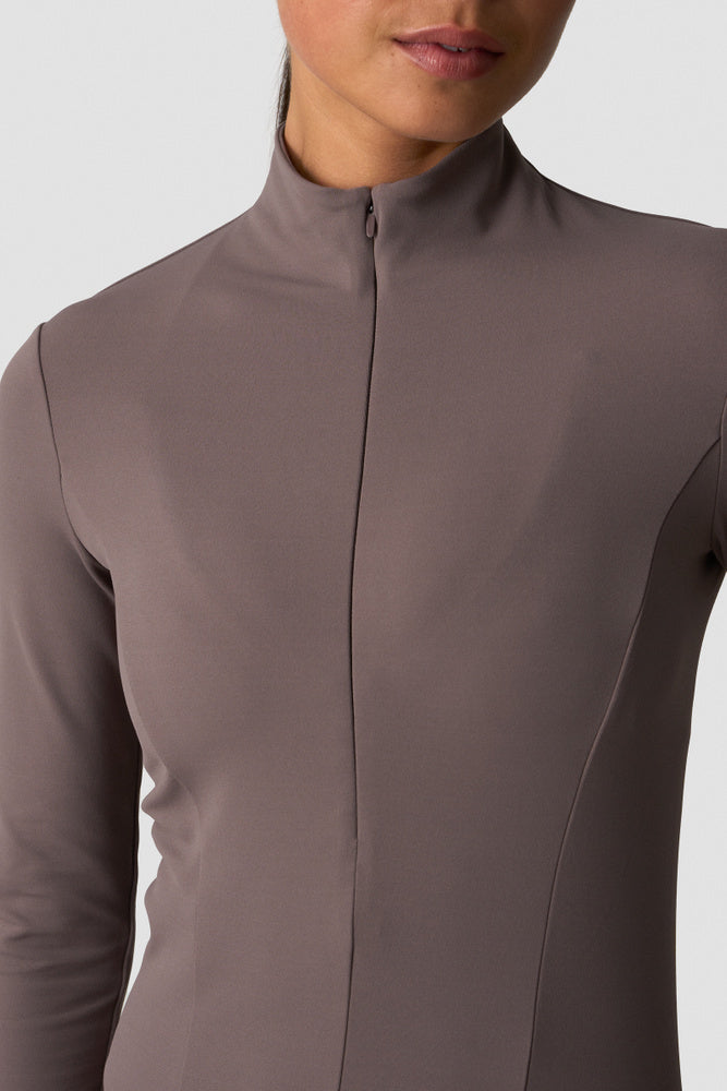 ICIW Nimble 1/2 Zip Long Sleeve Dusty Brown