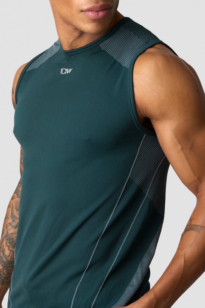 ICIW Sculpt Seamless Tank Top M Dark Dusty Teal