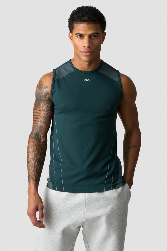 ICIW Sculpt Seamless Tank Top M Dark Dusty Teal