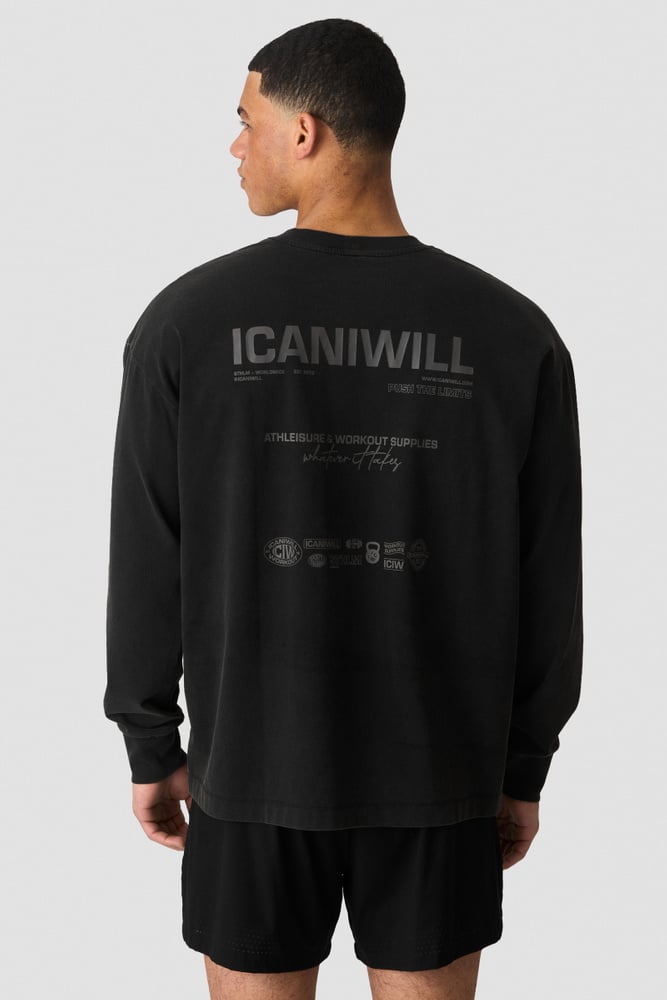 ICIW Everyday Long Sleeve Stonewashed Black