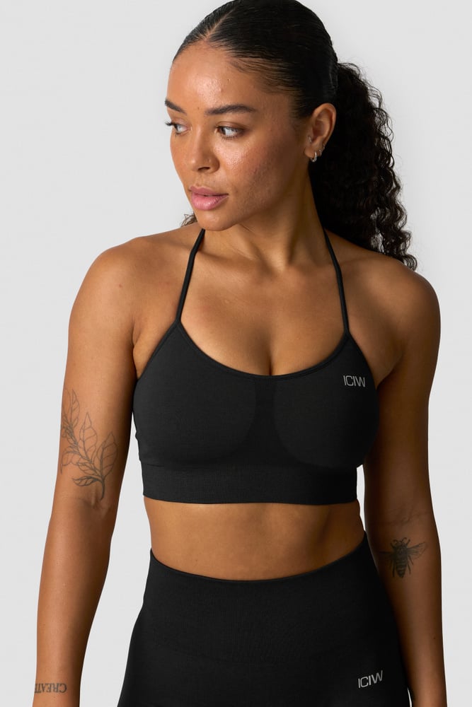 ICIW Shape Seamless Strappy Sports Bra W Black