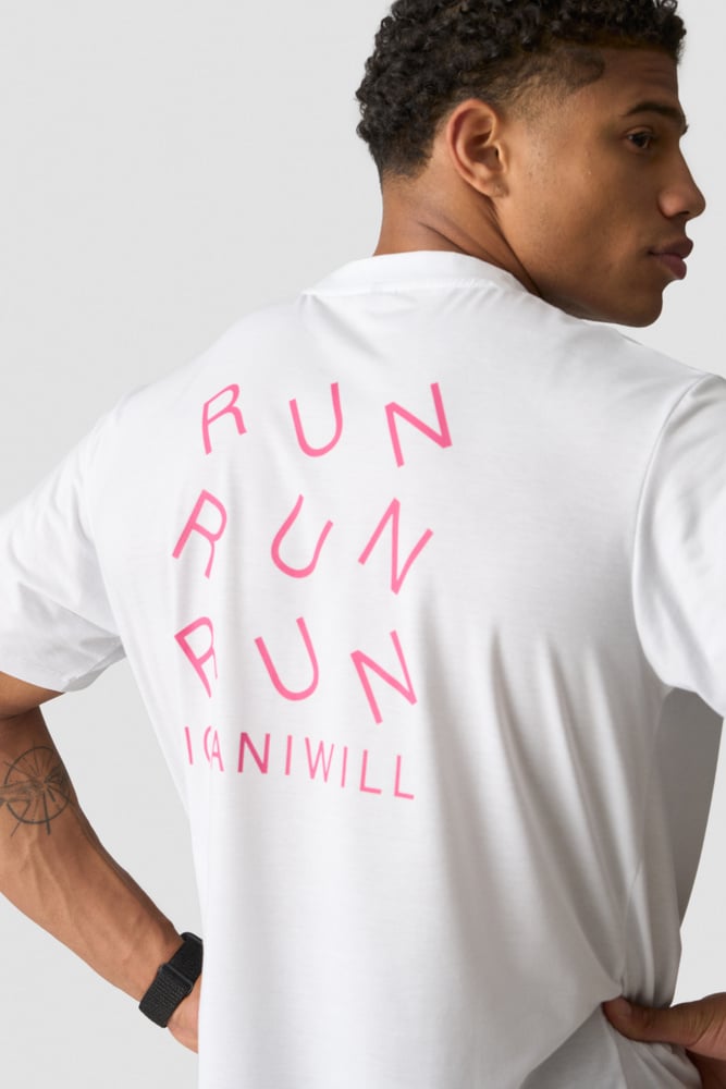ICIW Essential Dri-Release Printed T-Shirt White