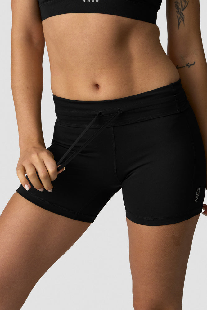 ICIW Essential Cardio Midi Shorts W Black