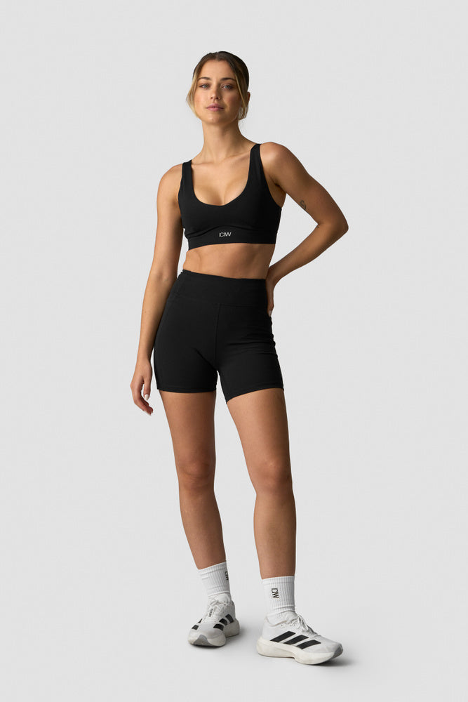 ICIW Essential Cardio Midi Shorts W Black