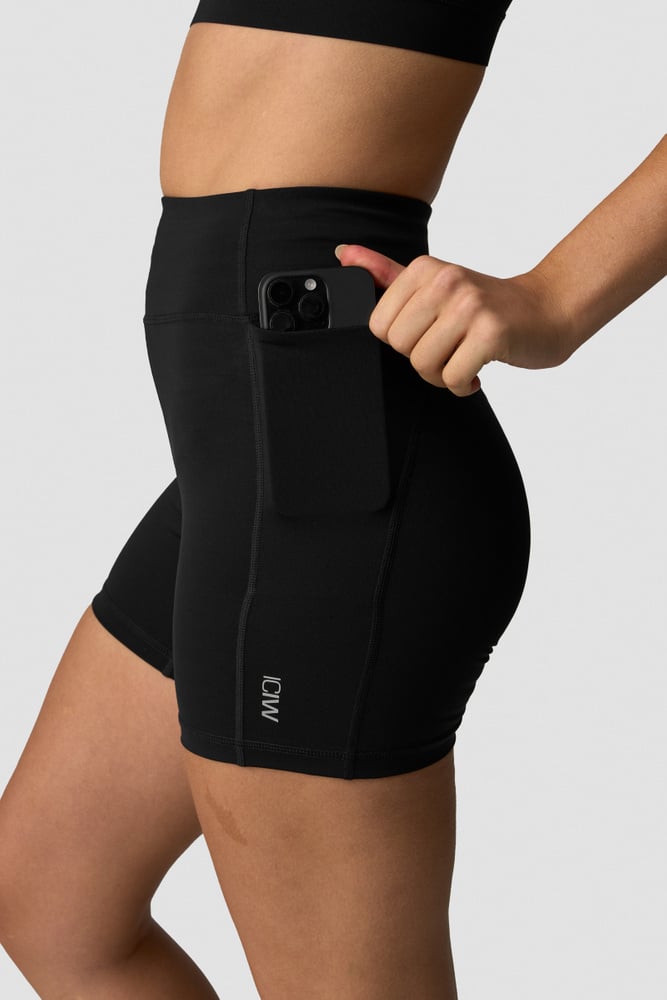 ICIW Essential Cardio Midi Shorts W Black