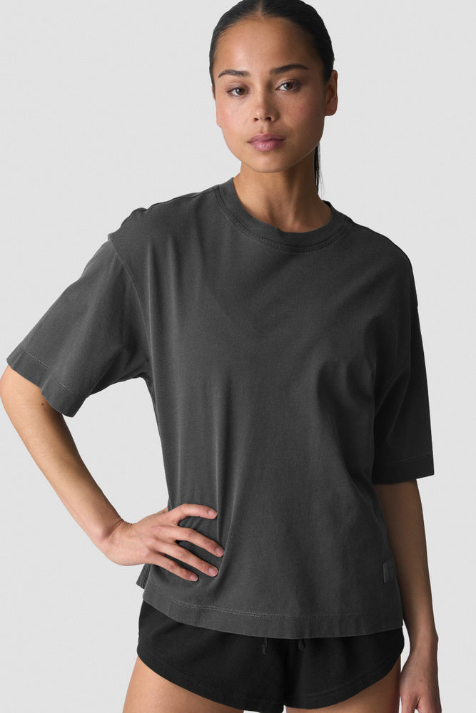 ICIW Everyday Relaxed T-Shirt Vintage Dye Stonewashed Black