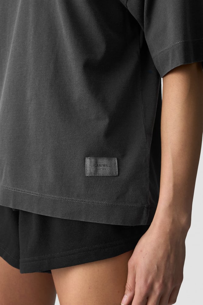 ICIW Everyday Relaxed T-Shirt Vintage Dye Stonewashed Black