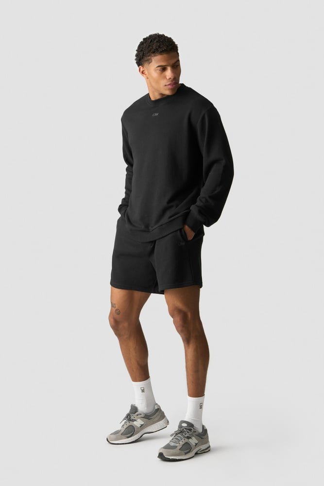 ICIW Everyday Unbrushed Relaxed Crewneck Black