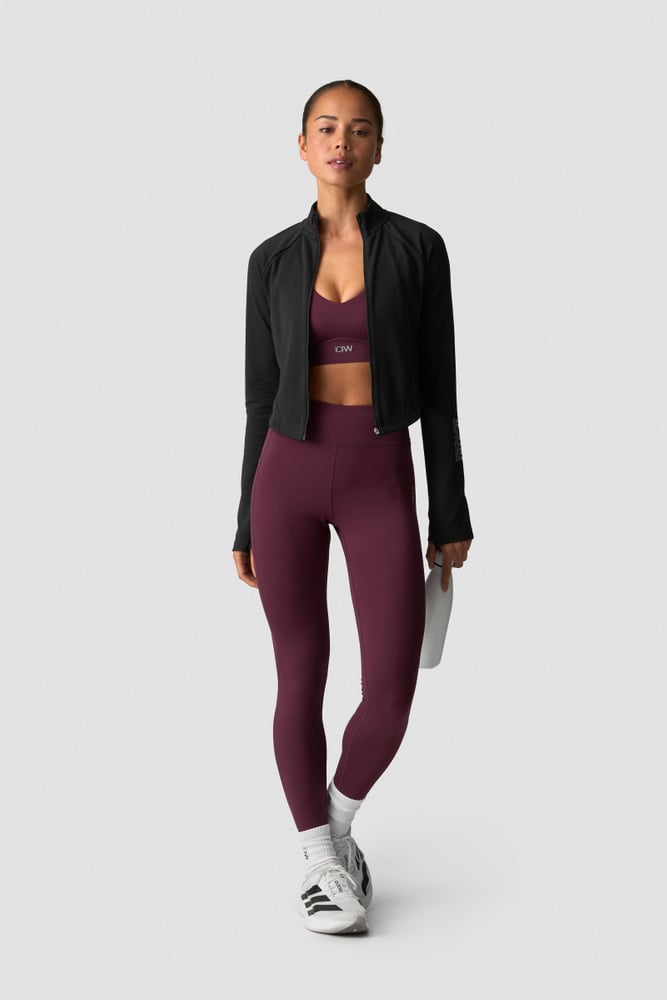 ICIW Mirage Printed Zip Midlayer W Black