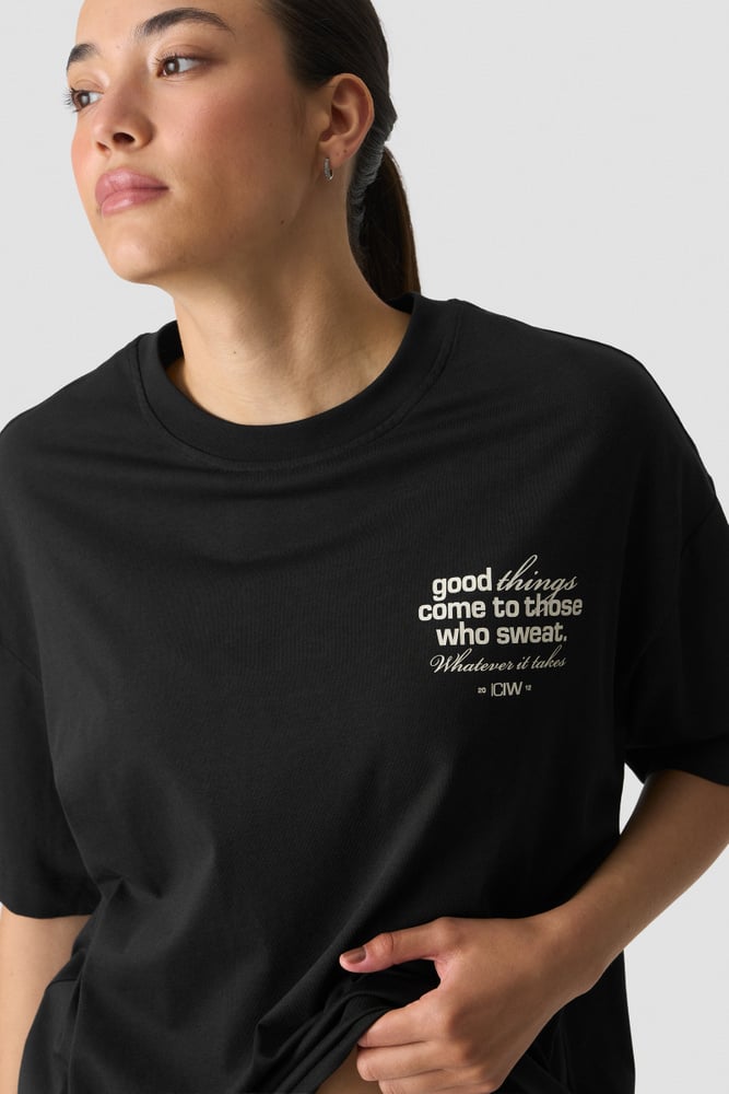 ICIW Everyday OS Cotton T Black