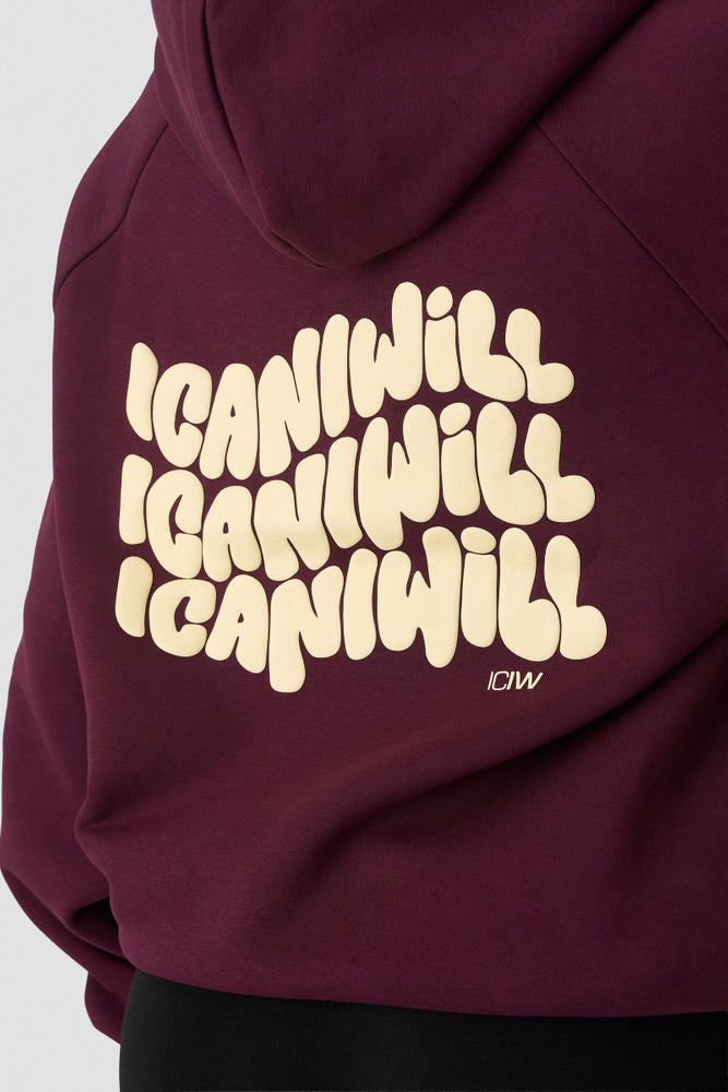 ICIW Everyday Hoodie Print Dark Dark Mahogany
