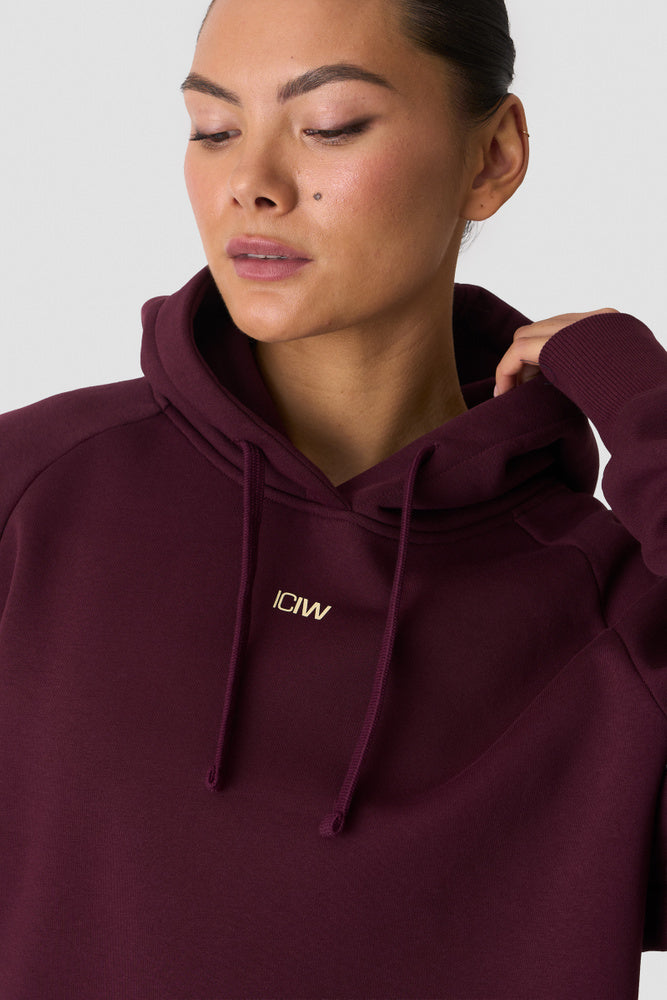 ICIW Everyday Hoodie Print Dark Dark Mahogany