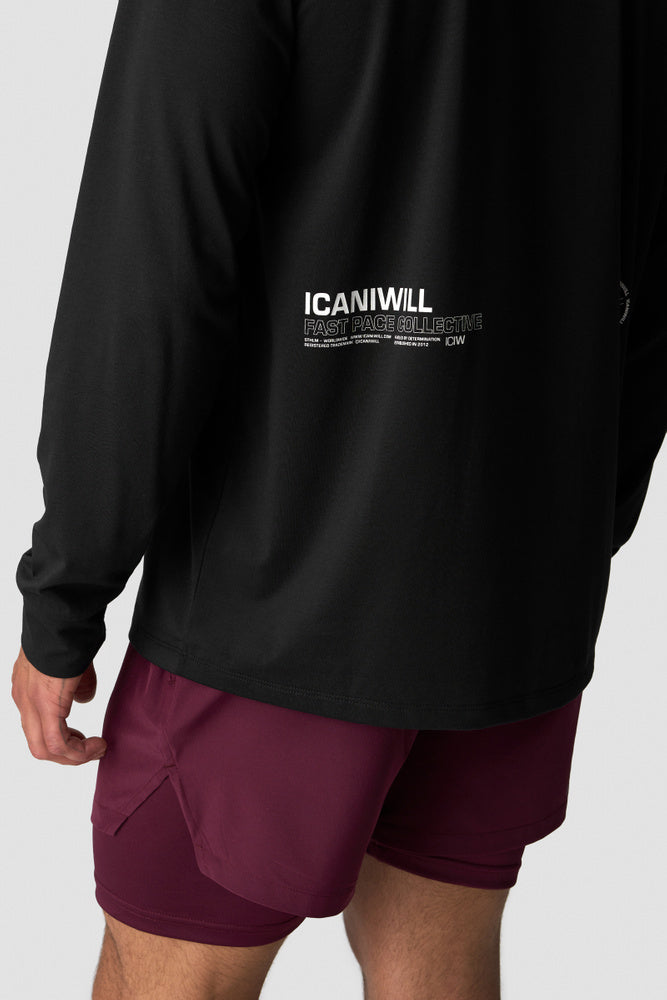 ICIW Mirage Dri-Release Long Sleeve Print M Black