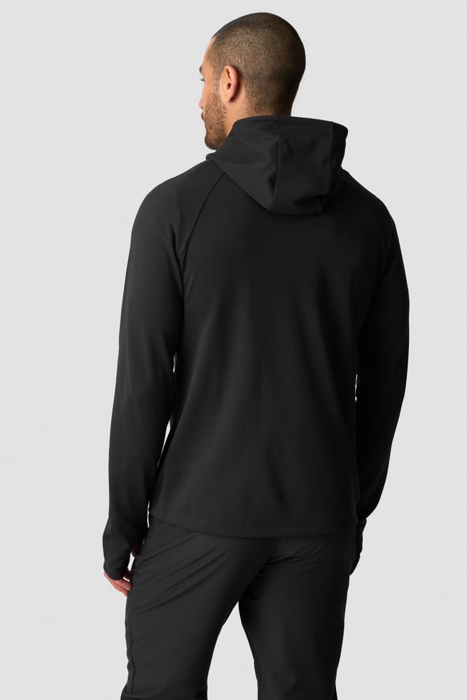 ICIW Mirage Hooded Zip Up Midlayer Black