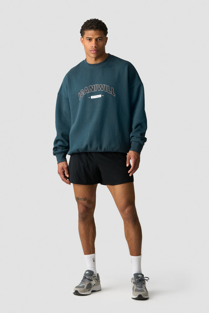 ICIW Everyday Relaxed Crewneck Print Dark Dusty Teal