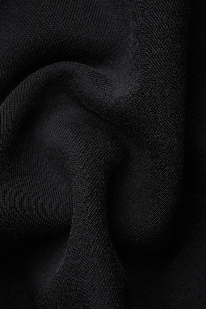 ICIW Stonewashed Zipped Hoodie Black