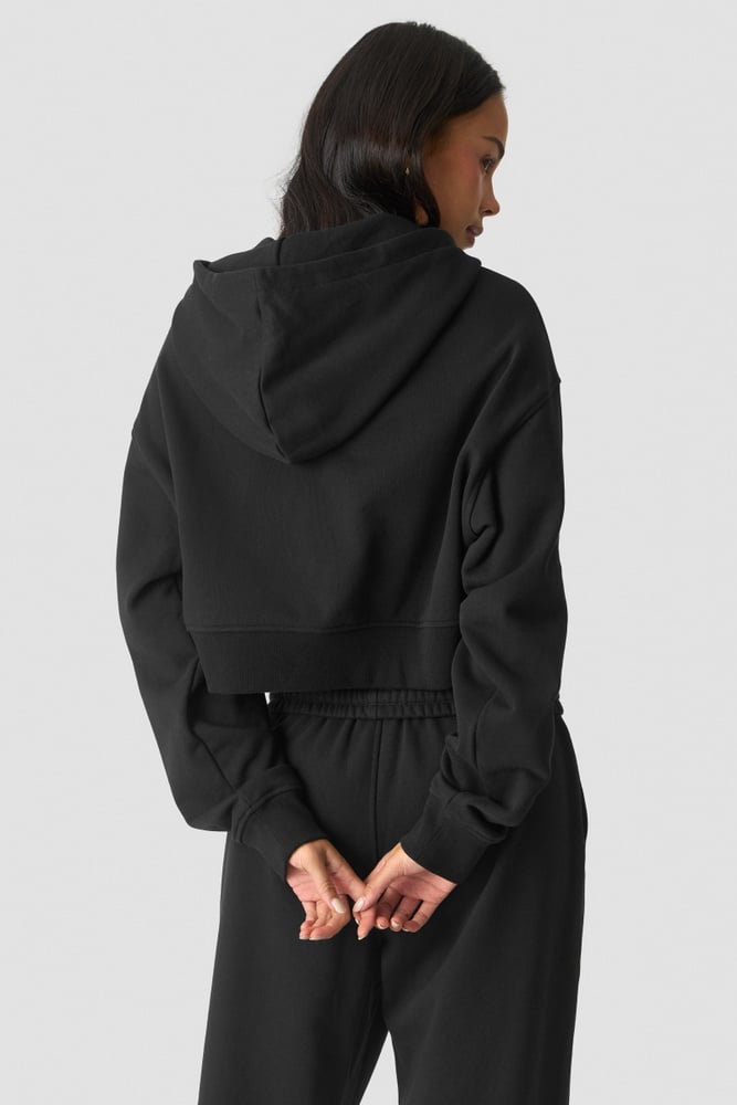 ICIW Essence Cropped Hoodie W Black