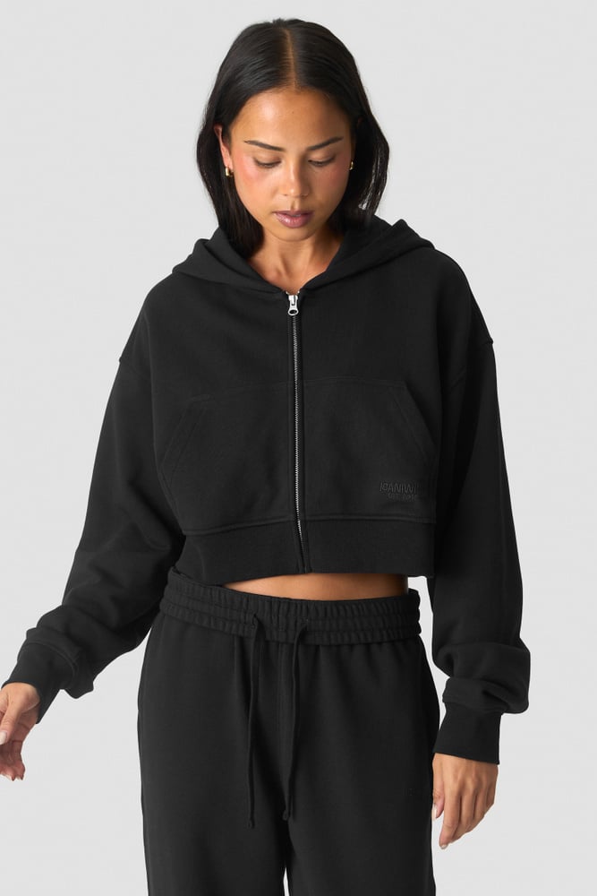 ICIW Essence Cropped Hoodie W Black