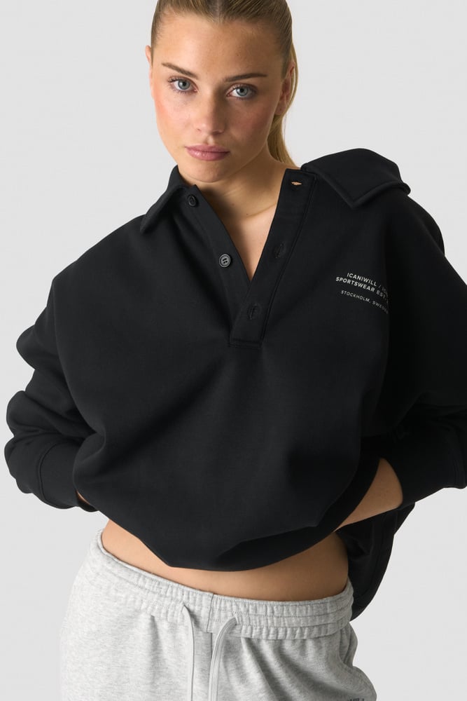 ICIW Everyday Rugby Sweatshirt W Black