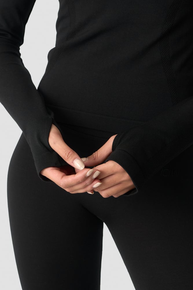 ICIW Define Wool Long Sleeve W Black