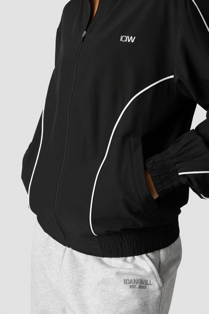 ICIW Contrast Track Jacket W Black