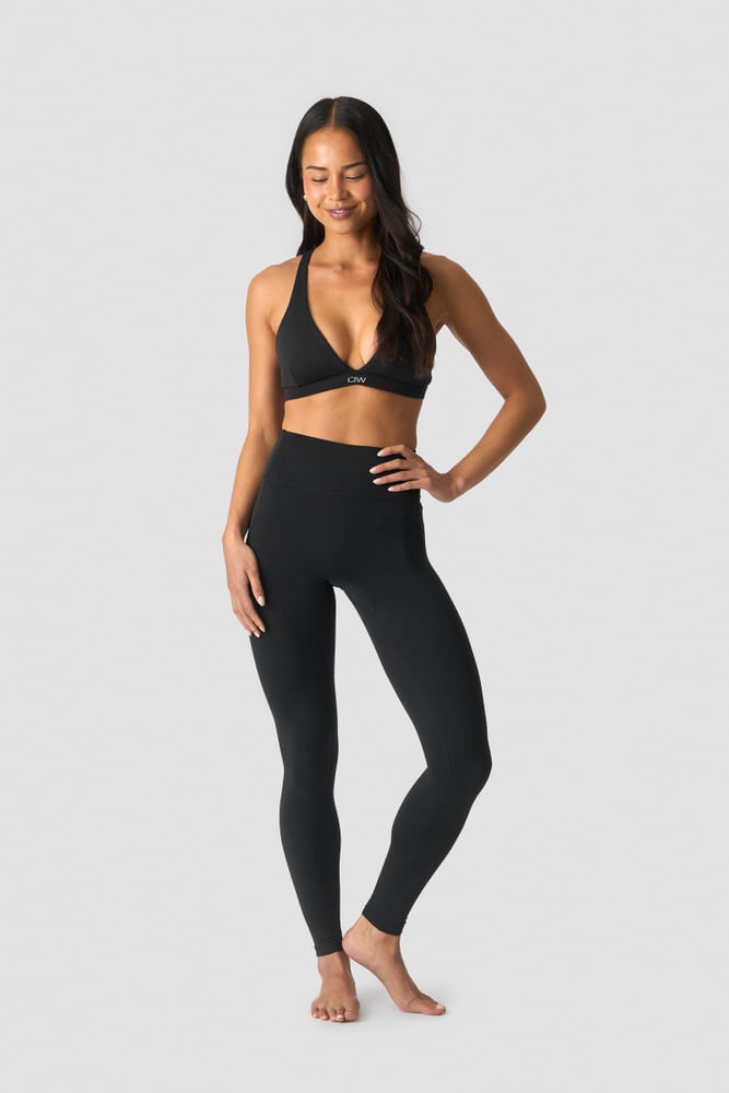 ICIW Luxe V-neck Sports Bra Black