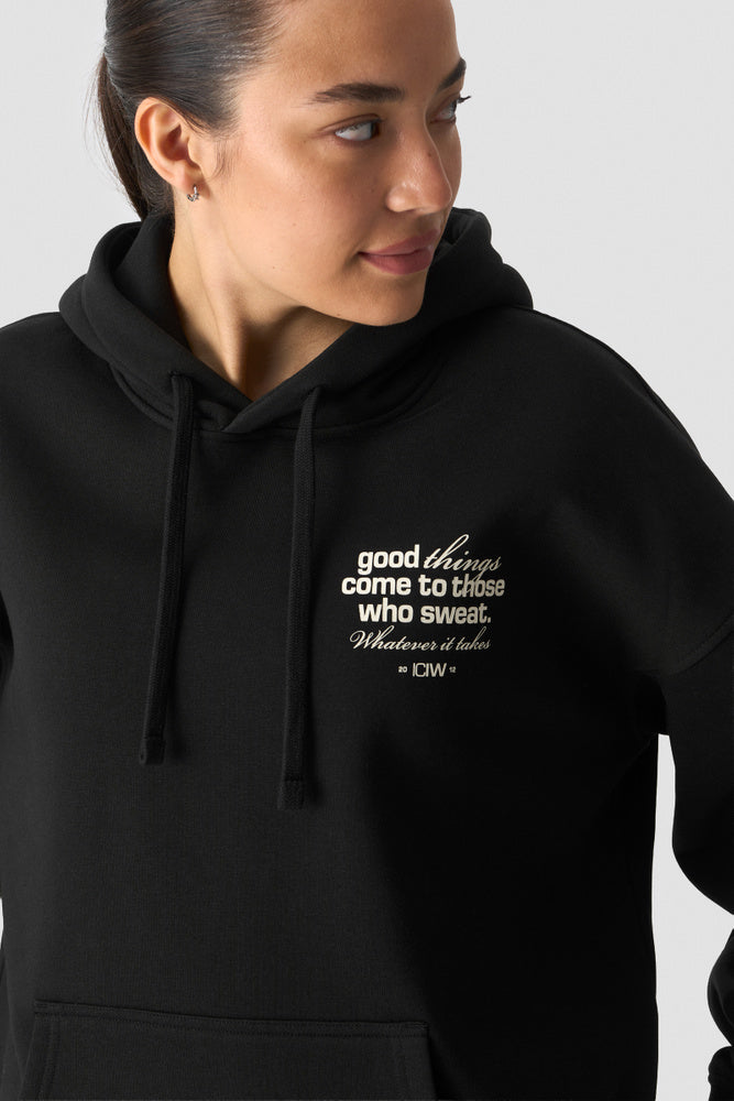 ICIW Everyday Relaxed Hoodie Print Black