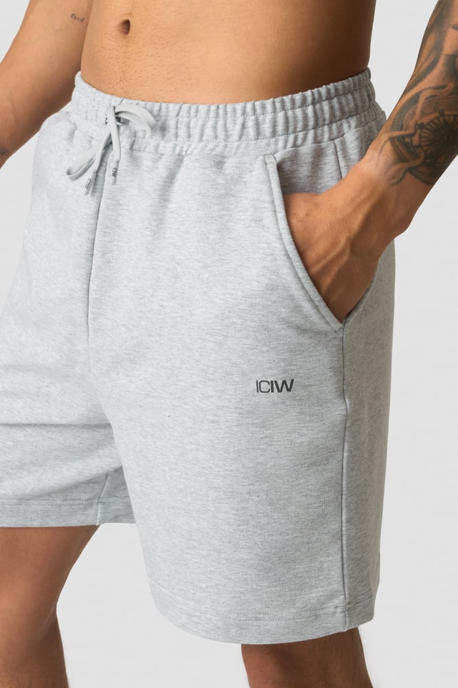 ICIW Stride Sweat Shorts Light Grey Melange